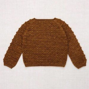 Misha And Puff Brown Popcorn Knit Sweater size 4-5 years